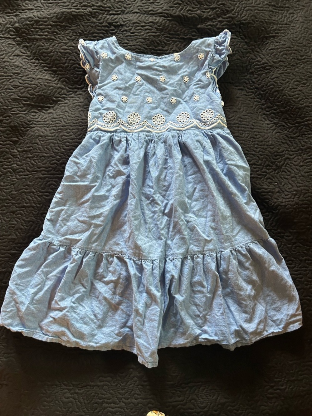 Blue Girls' Eyelet Sundress